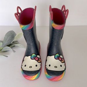 Hello Kitty Western Chief Rainy Bow Rain Boots Size 10